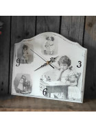 Vintage Uhr mit Uhrenwerk 29x27 cm