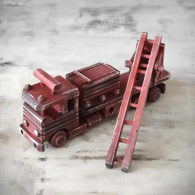 Vintage Feuerwehrtruck 30x6,5x12cm