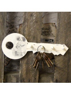 Vintage Hakenleiste Schlüssel 25x9,5x3,5 cm Schlüsselbrett Schlüsselhaken Haken