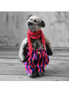 Vintage Künstlerbär m. Strickschal 34 cm