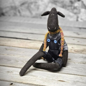 Design Stoffpferd im Tilda-Stil 42 cm