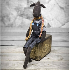 Design Stoffpferd im Tilda-Stil 42 cm