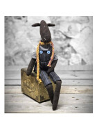 Design Stoffpferd im Tilda-Stil 42 cm