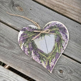 Vintage Anhänger Herz 14x13,5 cm