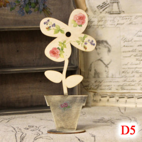 Vintage Blumen-Standdeko, 27cm