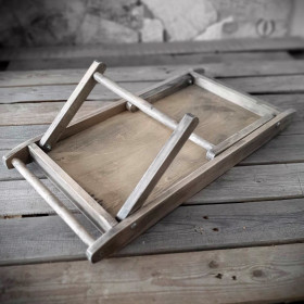 Vintage Frühstückstablett 62x31,3x25cm