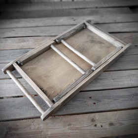 Vintage Frühstückstablett 62x31,3x25cm