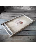 Vintage Frühstückstablett 62x31,3x25cm