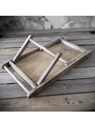 Vintage Frühstückstablett 62x31,3x25cm